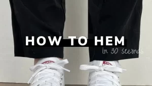 How to hem your pants without sewing in 30 seconds