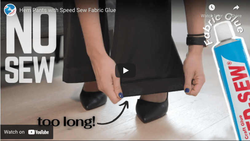 Fix your Hem with Fabric Glue