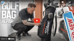 Fix your golf bag with Speed-Sew Fabric Glue