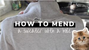 How to Mend a sweater without sewing