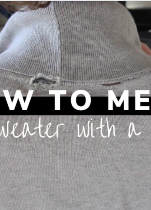 How To Repair a Hole in a Sweater