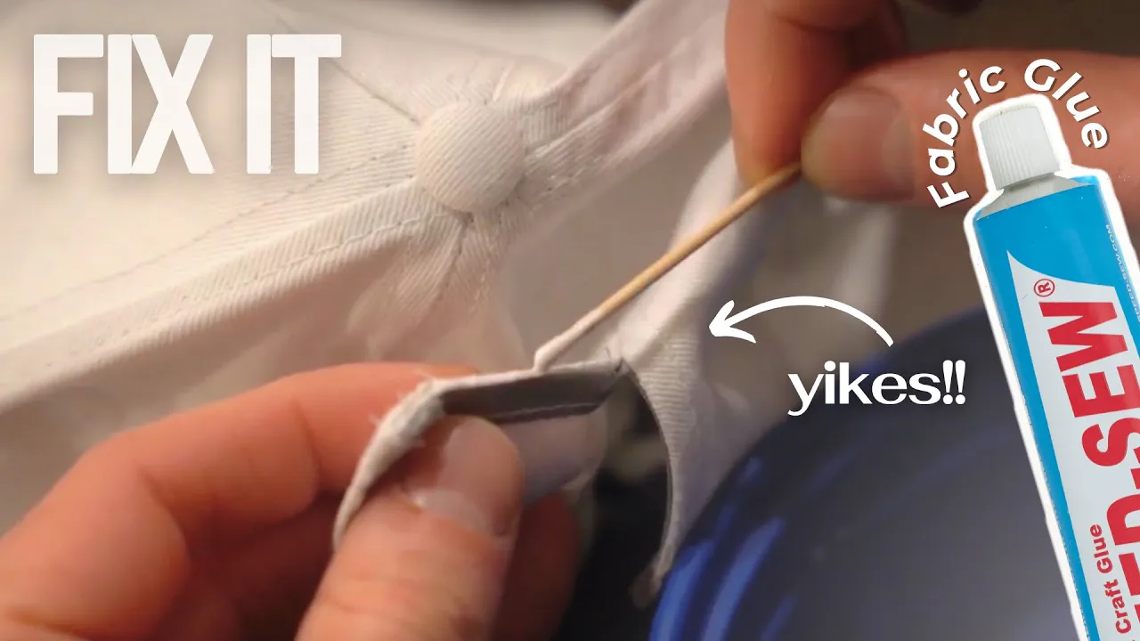 How to Fix a Hat with Fabric Glue - Speed-Sew Premium Fabric Glue