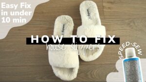 How to fix a hole in your slippers without sewing