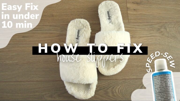 How to fix a hole in your slippers without sewing