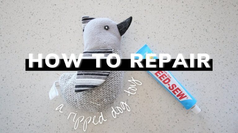 How to repair a ripped cat or dog toy