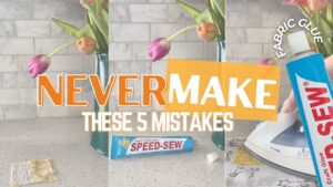 Never make these common mistakes when using fabric glue