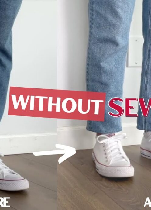 How to Hem Jeans WITHOUT Sewing