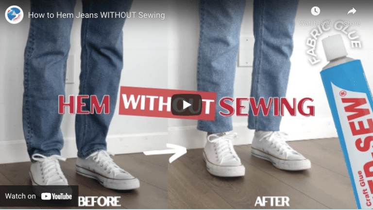 How to Hem Jeans WITHOUT Sewing