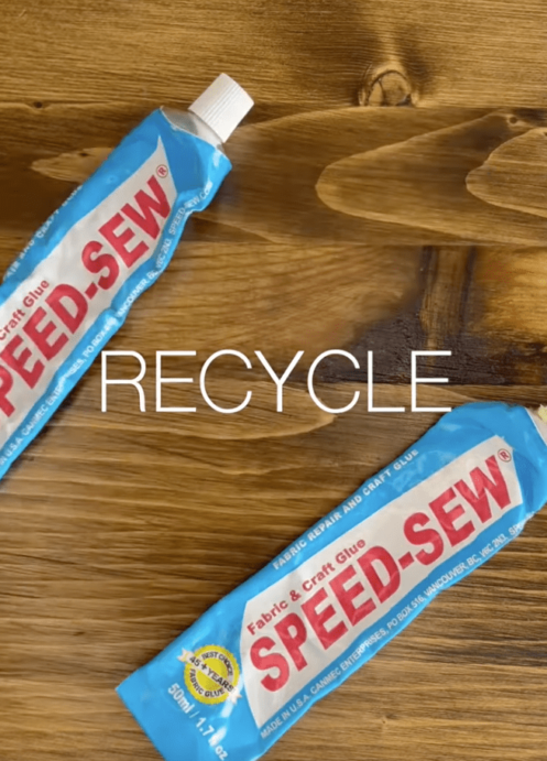 How to Recycle a Speed-Sew Tube