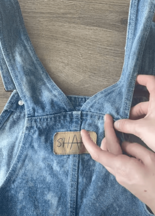 Shoulder Strap Repair on Overalls