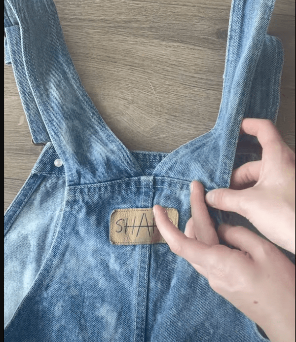 How to Repair the Shoulder Strap on Overalls