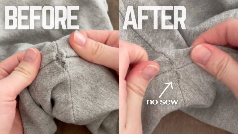 How to Repair a hole in your sweater without sewing using Speed-Sew