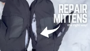 How to repair mittens and gloves without sewing using Speed sew