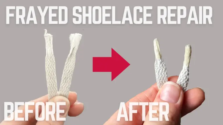 How to repair frayed show laces