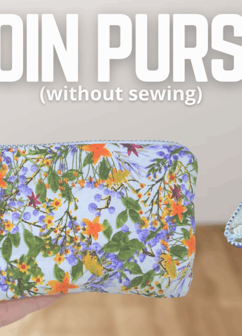 DIY Coin and Card Purse | Small Wallet Coin Pouch NO SEW Tutorial