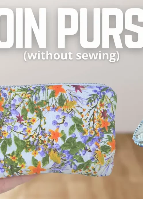 DIY Coin and Card Purse | Small Wallet Coin Pouch NO SEW Tutorial
