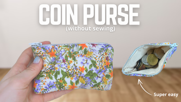 Diy coin or card mini wallet