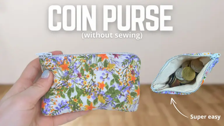 Diy coin or card mini wallet