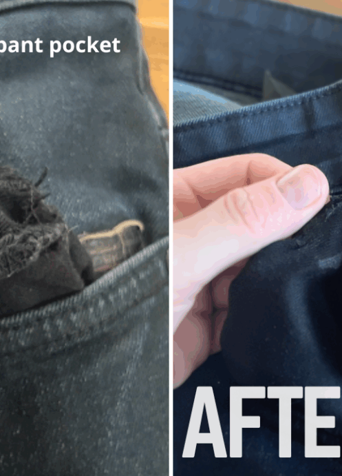 Easily Repair a Hole in your Pant Pocket