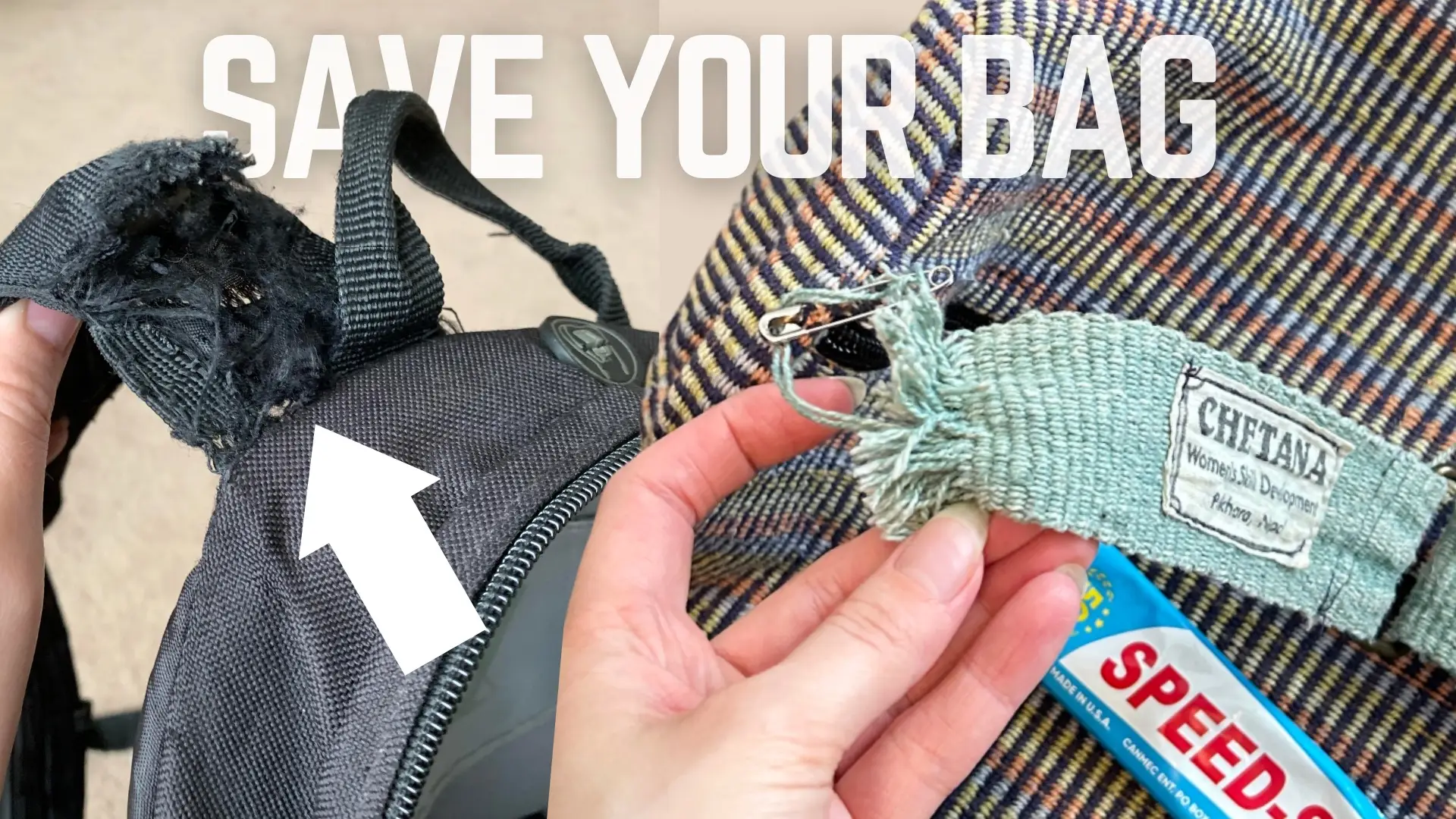 Best Way to Fix Torn Bag Straps - Speed-Sew Premium Fabric Glue