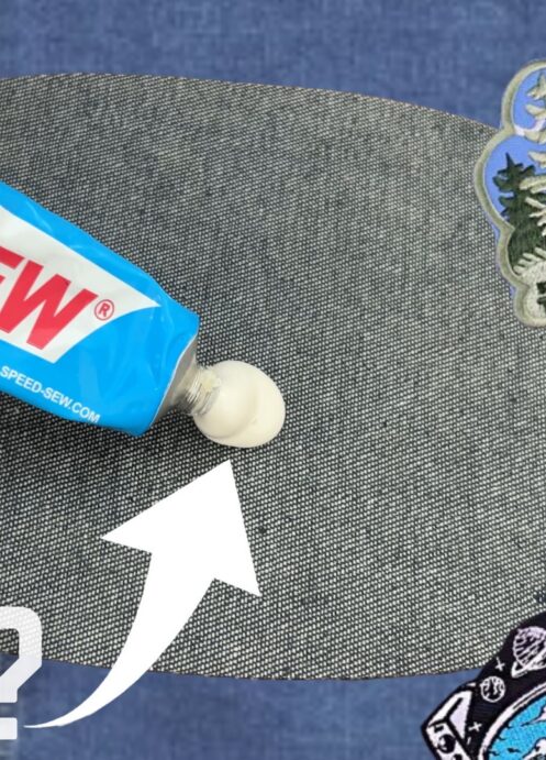 Can fabric glue be used to glue on Iron-On Patches?