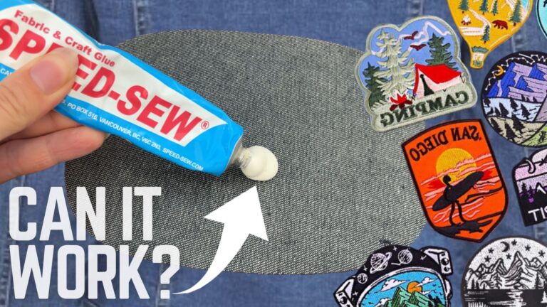 Does Speed-Sew fabric glue work on iron on patches