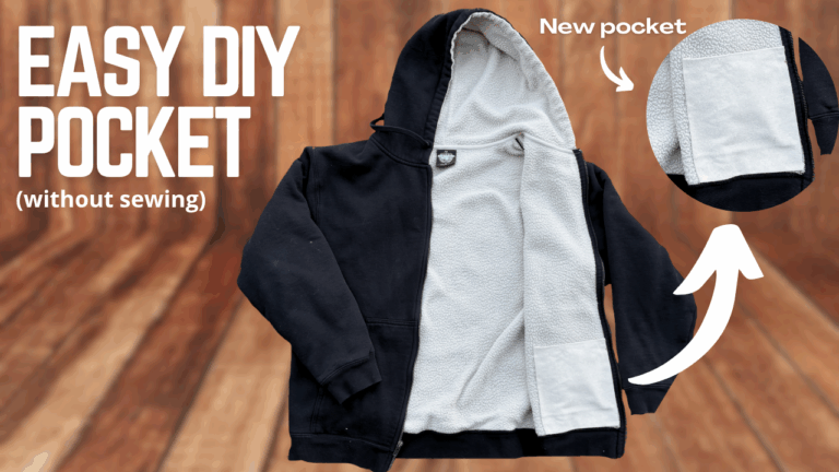 How to add a pocket to your jacket without sewing
