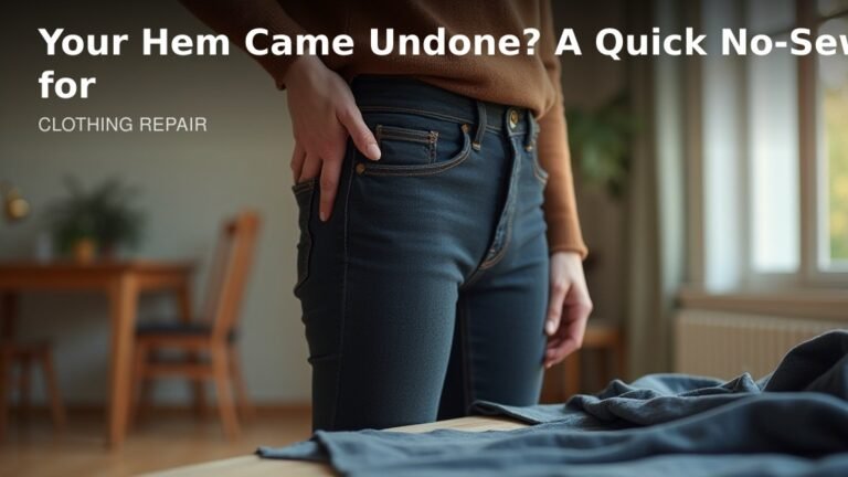 Your Hem Came Undone? A Quick No-Sew Fix for Busy Days - featured image