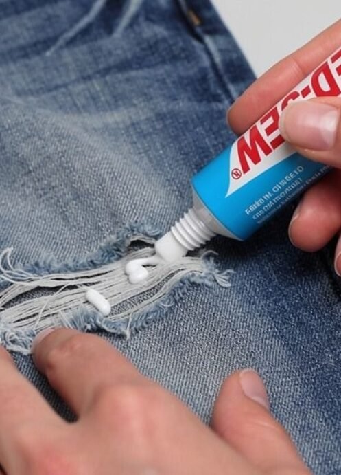 Your Favourite Jeans Are Fraying. Here’s the No-Sew Fix.